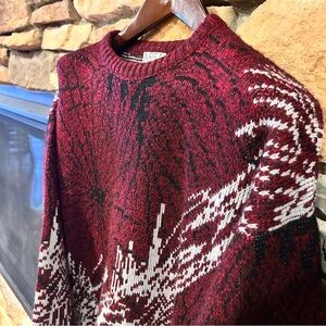 AREA Red and Black Knit‎ Sweater